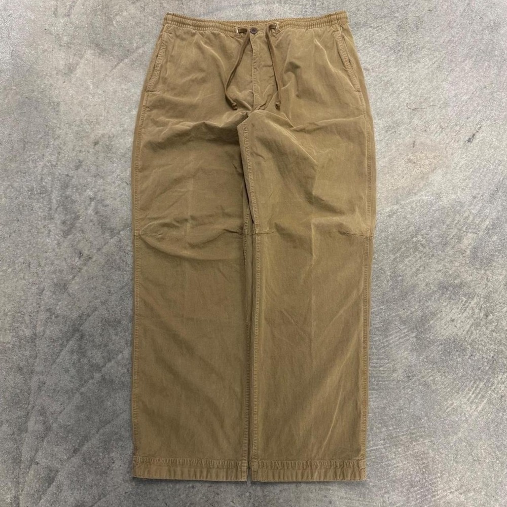 Vintage Brown Nautica Pants Baggy Earthtone Utility Military 90's  38x32